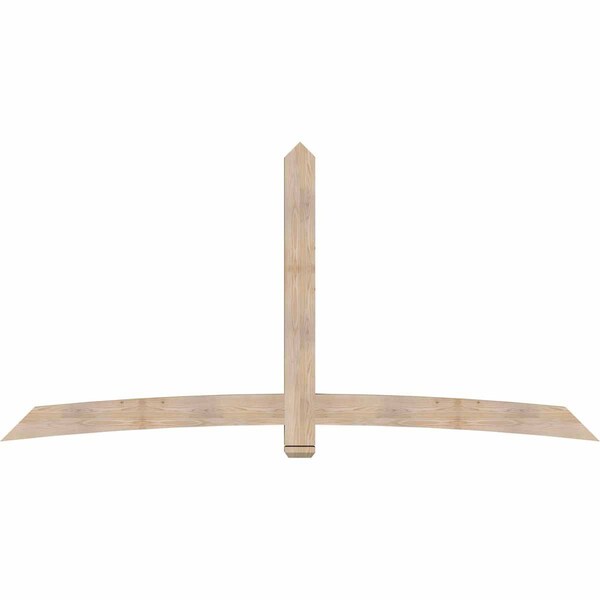 Ekena Millwork Bellingham Smooth Timber Gable Bracket, Douglas Fir, 108"W x 54"H x 3 1/2"D x 5 1/2"F, 12/12 Pitch GBW108X54X0406BEL00SDF - main